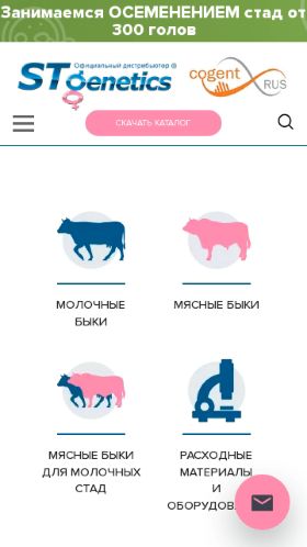 Screenshot cайта cogentrus.ru на мобильном устройстве