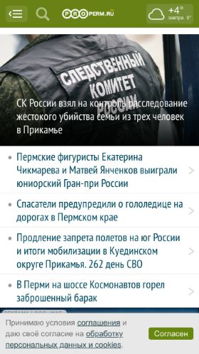Screenshot cайта properm.ru на мобильном устройстве